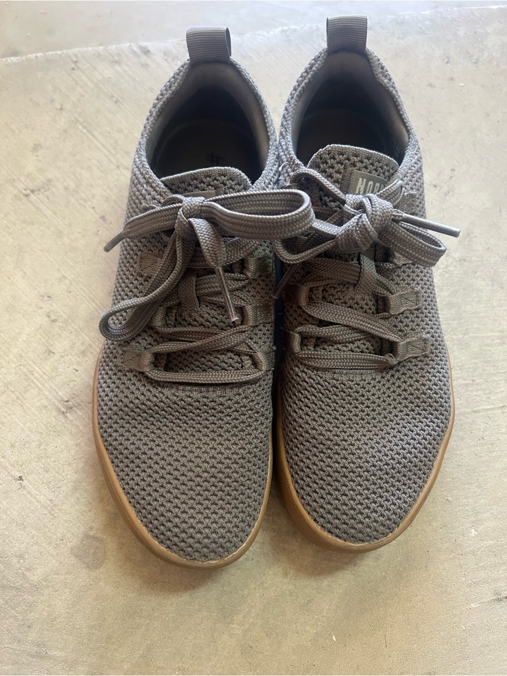 Nobull knit trainers Grey with Gum Sole